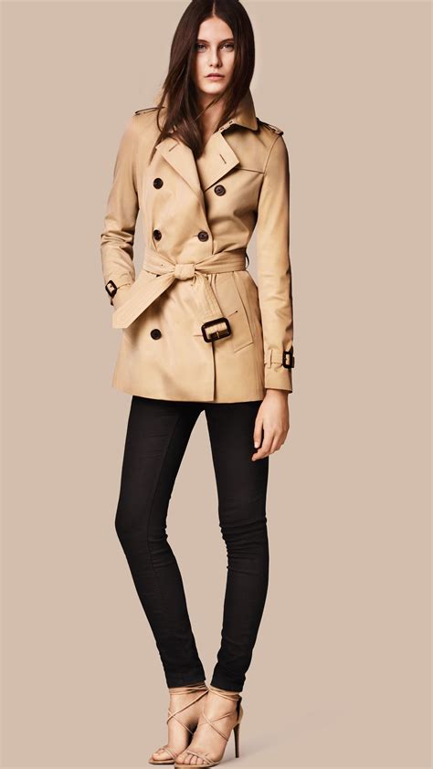 burberry kensington short trench coat womens|trench coat burberry original.